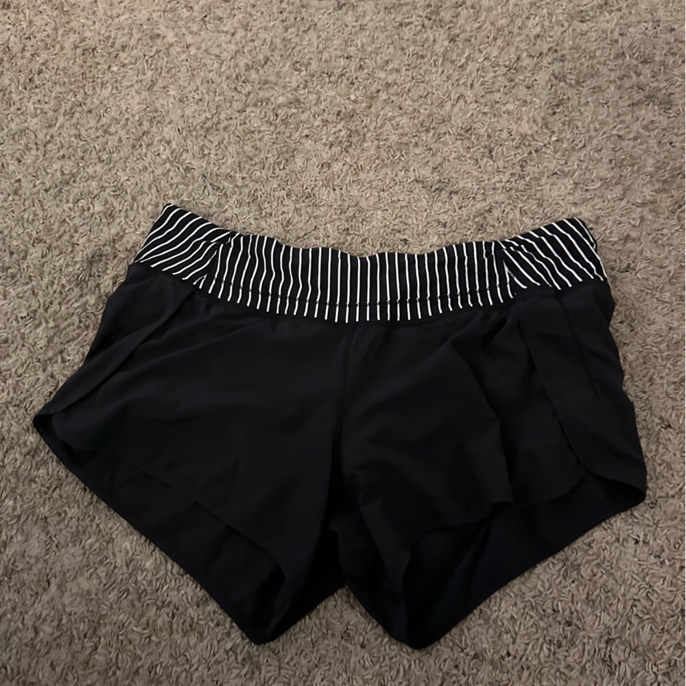 Black and white lululemon shorts. Size 12.